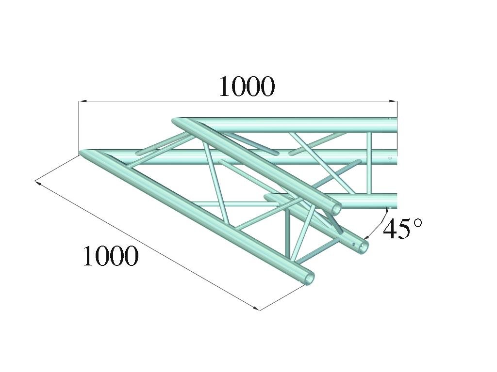 ALUTRUSS TRILOCK E-GL33 C-19 2-Wege-Ecke 45-2