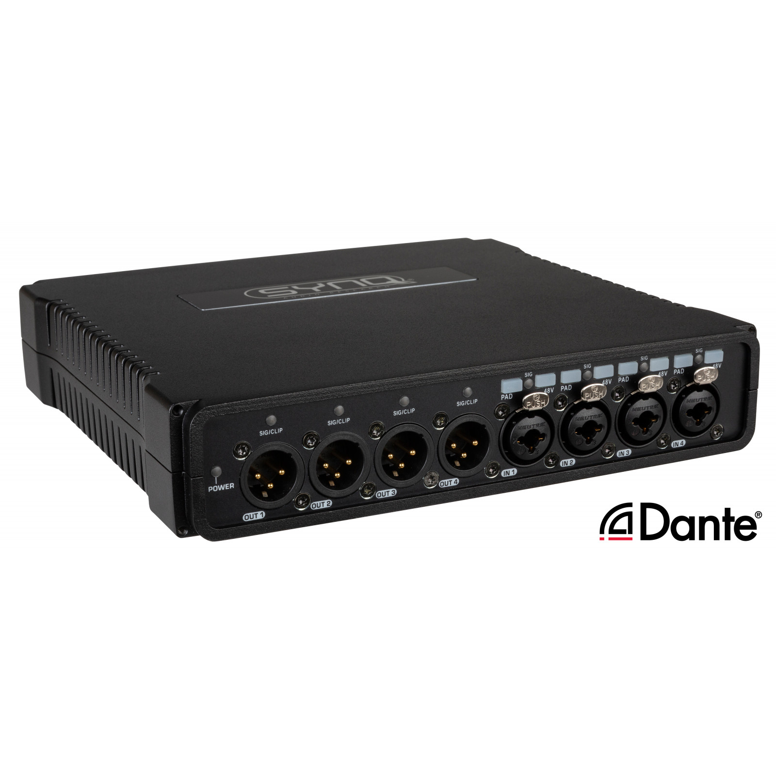 Synq DBT-44 Analog-/Dante-Netzwerk-Audio-Bridge